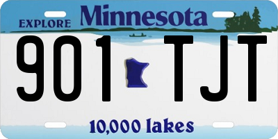MN license plate 901TJT