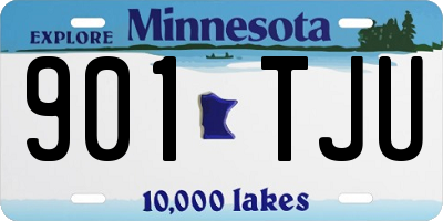 MN license plate 901TJU