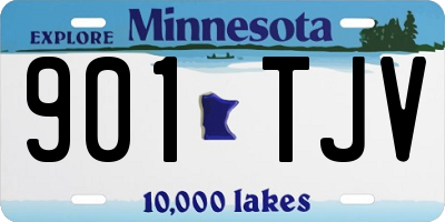 MN license plate 901TJV