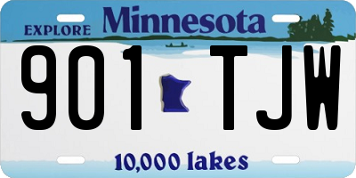 MN license plate 901TJW
