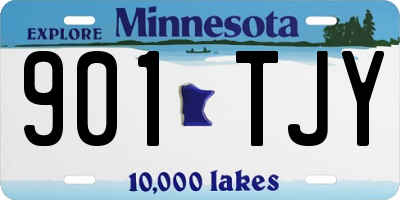 MN license plate 901TJY