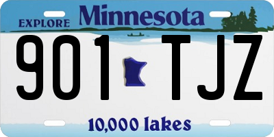 MN license plate 901TJZ