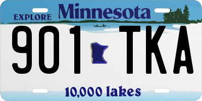 MN license plate 901TKA