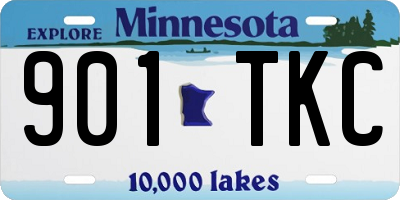 MN license plate 901TKC