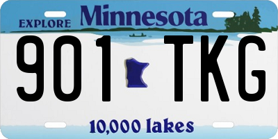 MN license plate 901TKG