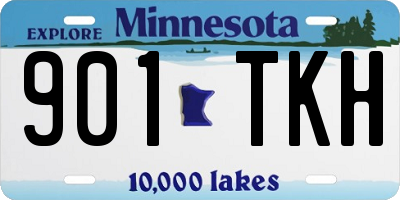 MN license plate 901TKH