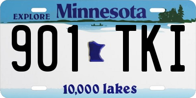 MN license plate 901TKI
