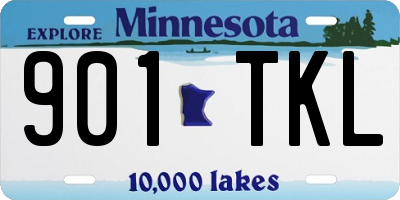 MN license plate 901TKL