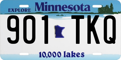 MN license plate 901TKQ