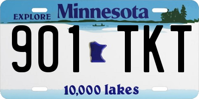 MN license plate 901TKT
