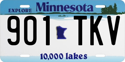 MN license plate 901TKV