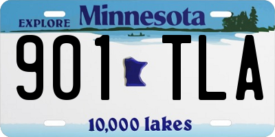 MN license plate 901TLA