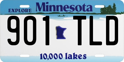 MN license plate 901TLD