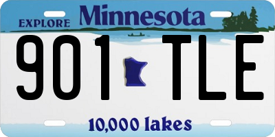 MN license plate 901TLE
