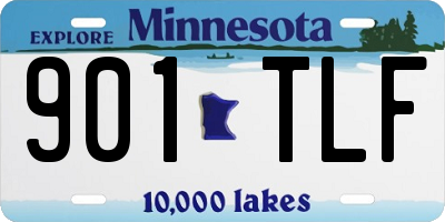 MN license plate 901TLF