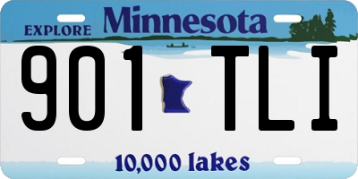 MN license plate 901TLI