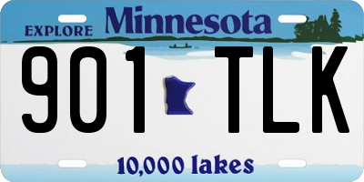 MN license plate 901TLK