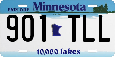 MN license plate 901TLL