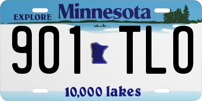 MN license plate 901TLO