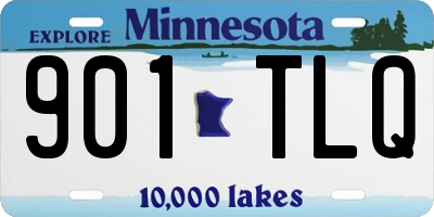 MN license plate 901TLQ