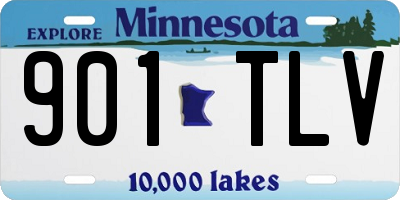 MN license plate 901TLV