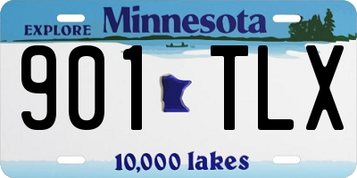 MN license plate 901TLX
