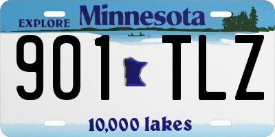 MN license plate 901TLZ