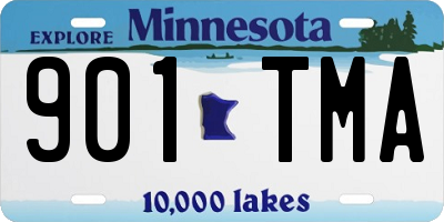MN license plate 901TMA