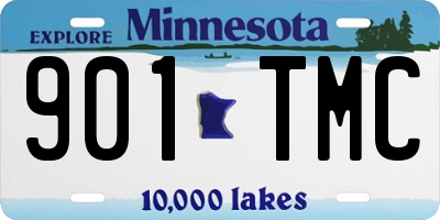 MN license plate 901TMC