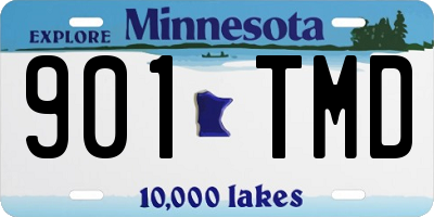 MN license plate 901TMD