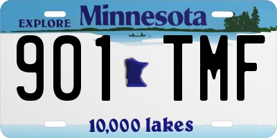 MN license plate 901TMF
