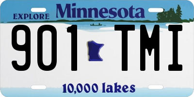 MN license plate 901TMI
