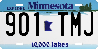MN license plate 901TMJ