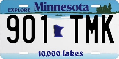 MN license plate 901TMK