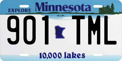 MN license plate 901TML