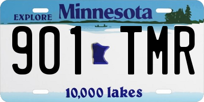 MN license plate 901TMR