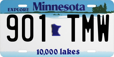 MN license plate 901TMW