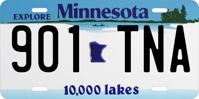 MN license plate 901TNA