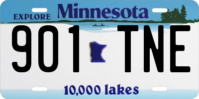 MN license plate 901TNE