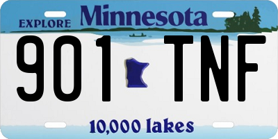 MN license plate 901TNF