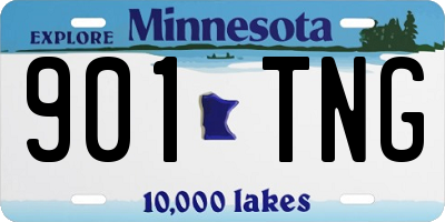 MN license plate 901TNG