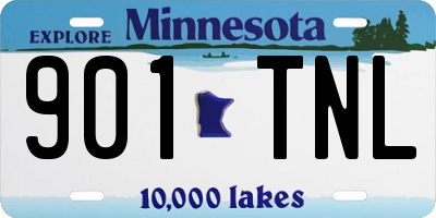 MN license plate 901TNL
