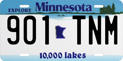 MN license plate 901TNM