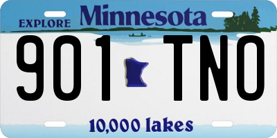 MN license plate 901TNO