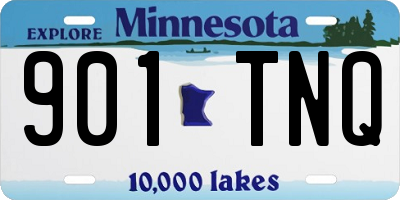 MN license plate 901TNQ