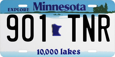 MN license plate 901TNR