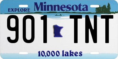 MN license plate 901TNT