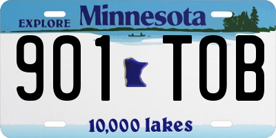 MN license plate 901TOB