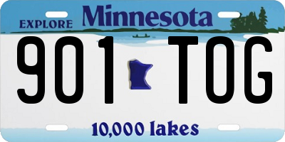 MN license plate 901TOG