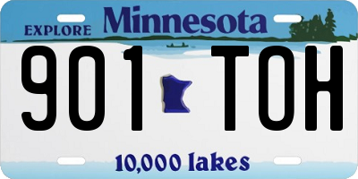 MN license plate 901TOH